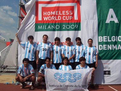 El equipo argentino, dirigido por Rotman.