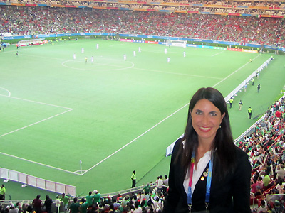 La arbitro internacional Salomé Di Iorio será la ley y el orden del fútbol en los Juegos.