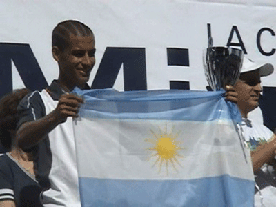 En Misiones, Olivera volvió a hacer flamear la bandera argentina.
