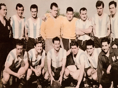 Argentino de Quilmes, Subcampeón de la C en 1959, con Coraglio como titular.