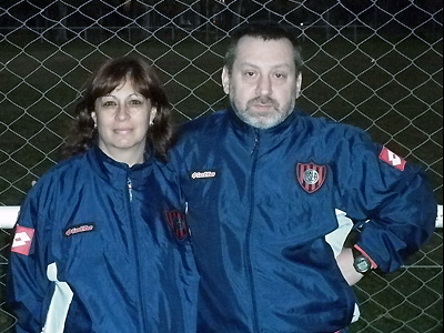 ATLETISMO: Ricardo Gaviola y Liliana Mariel Góngora, mentores del equipo de San Lorenzo que es integrado por mayoría de deportistas de esta ciudad.