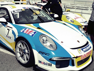 Primera carrera y abandono en la vuelta inicial para el Porsche de Gini.