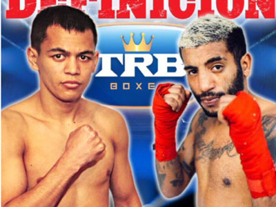 El afiche con los dos protagonistas de la pelea de fondo en El Porvenir.