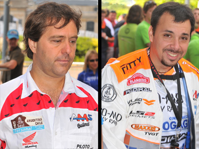 Dakar: Marcelo Santos y Luciano Gagliardi, los dos quilmeños que correrán el rally, mano a mano con DQ.