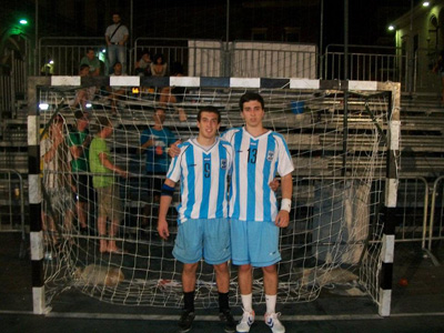 Giannini y Dechamps, los dos quilmeños campeones en Venezuela.