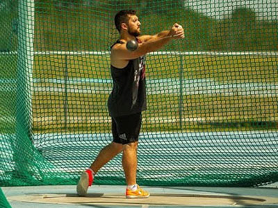 Joaquín Gómez volvió a mostrar que es el mejor lanzador de martillo nacional.