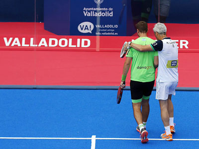 Capra y Lamperti derrotados en Valladolid, uno de los últimos torneos juntos.