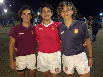 Salguero, Iglesias y Fernández, los jugadores del Don Bosco en el selectivo.