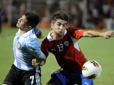 Argentina perdió 1 a 0 ante chile en el arranque del Sudamericano de Mendoza.